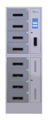 POWER TECHNOLOGIES 9" Black Riser for single wide lockers, MODEL- AC-Locker Base, SKU- AC-Locker Base-8